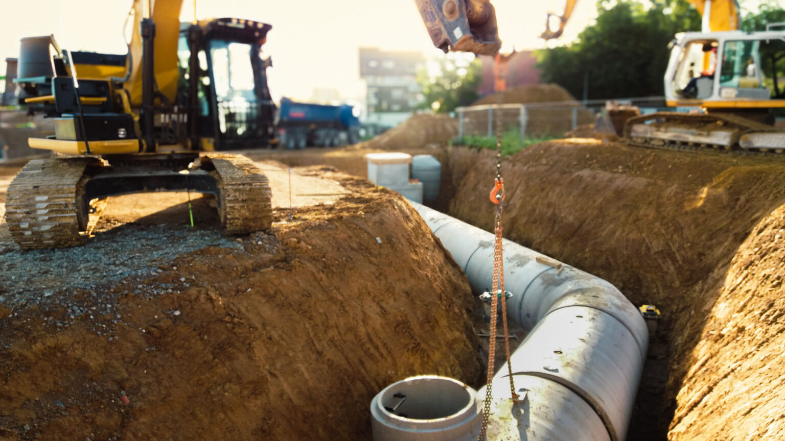 Baustelle Tiefbau